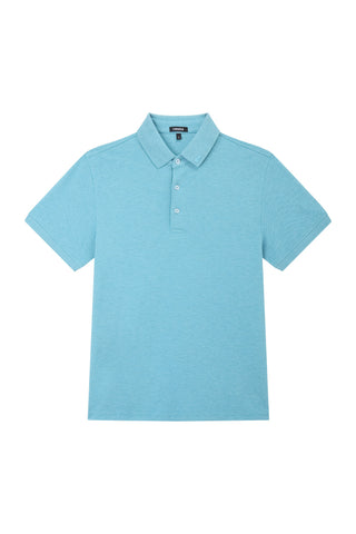 Heathered Pique Polo