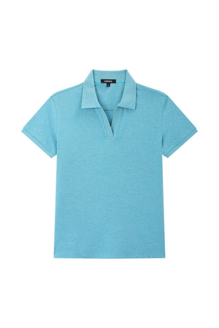 Heathered Pique Polo