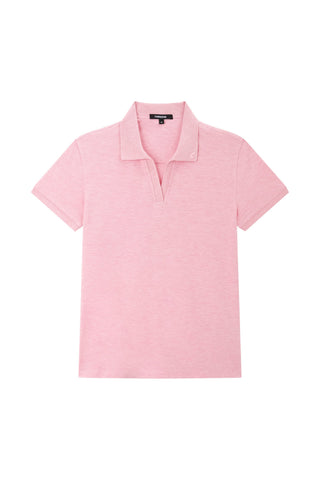 Heathered Pique Polo