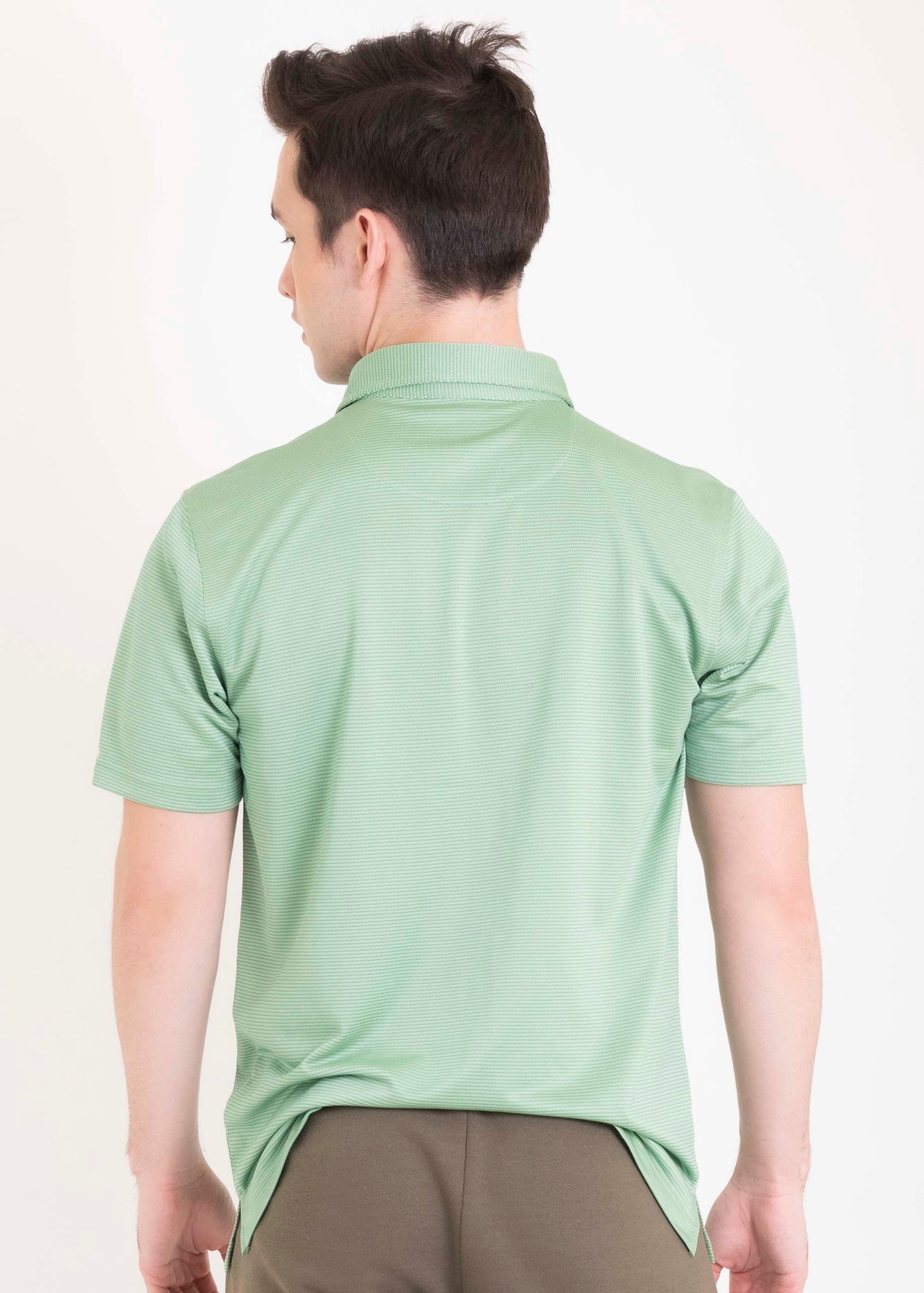 Ramé Dryfit Polo Shirt in Textured Green