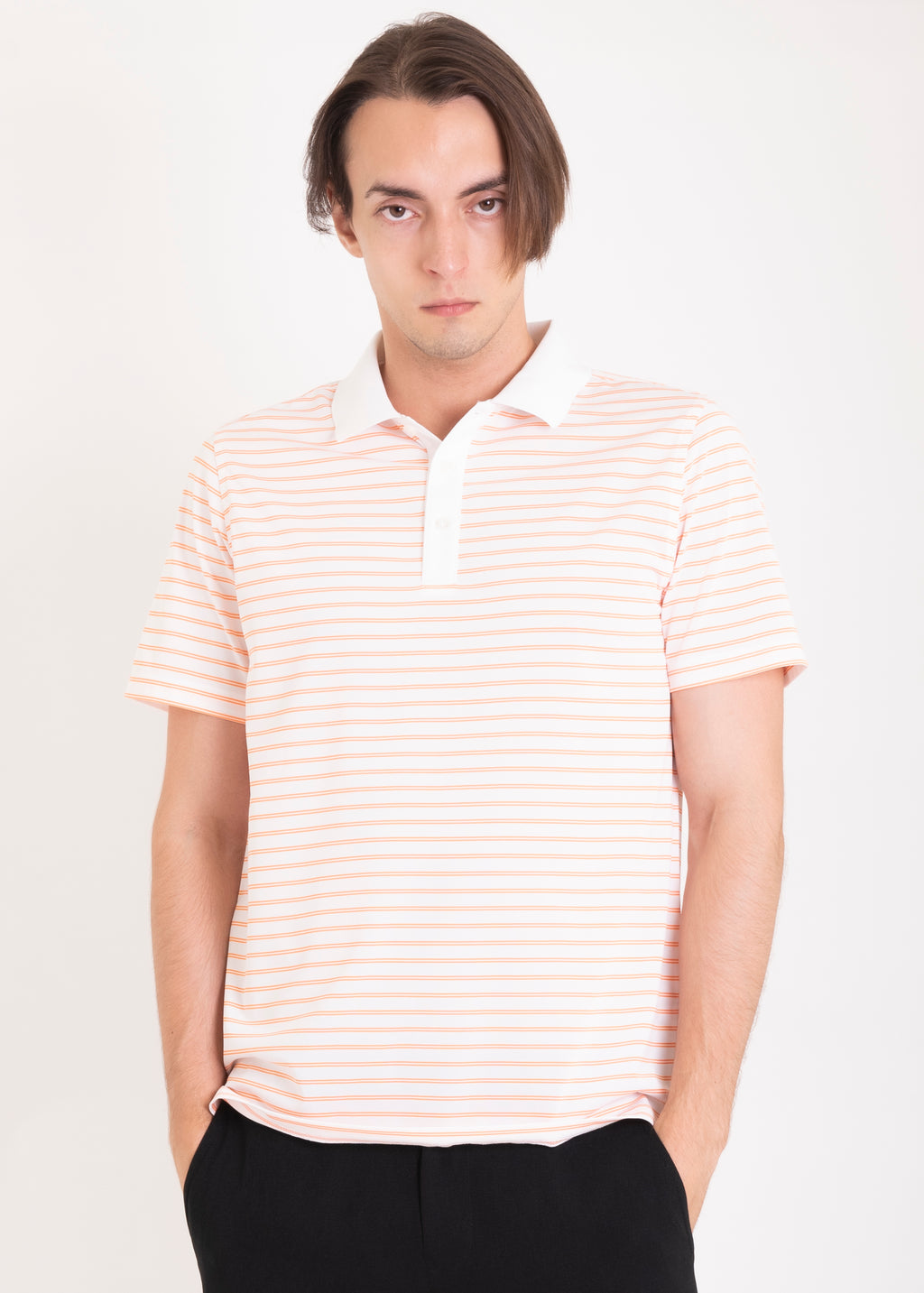 Ramé Dryfit Polo Shirt White Orange