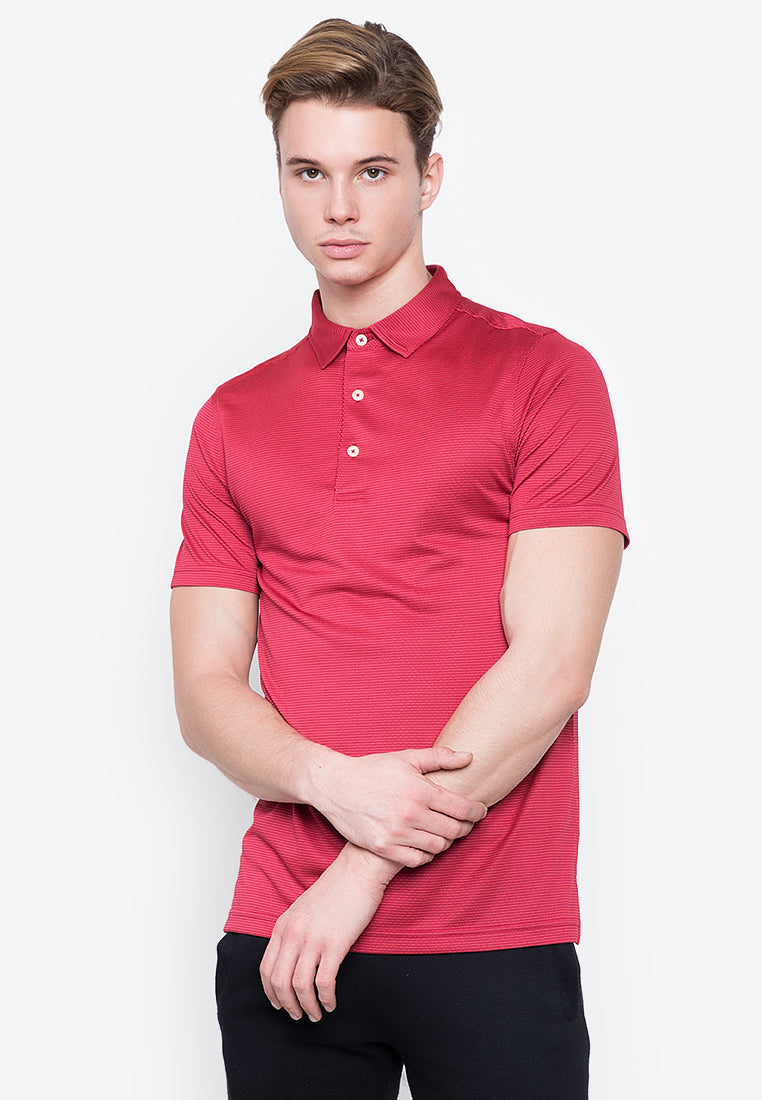 Ramé Dryfit Polo Shirt in Crimson Red