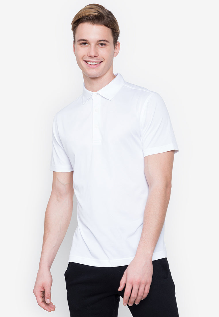 Ramé Dryfit Polo Shirt in Pure White