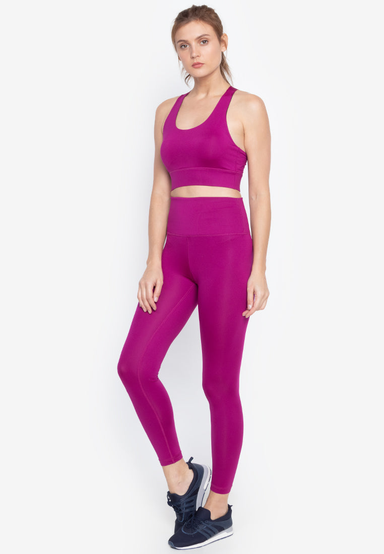 Belle 7/8 Leggings in Magenta Pink