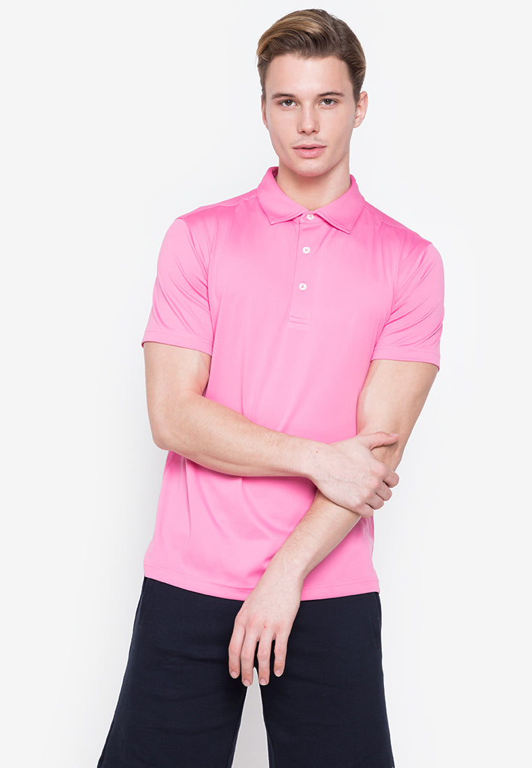 Ramé Dryfit Polo Shirt in Malibu Pink