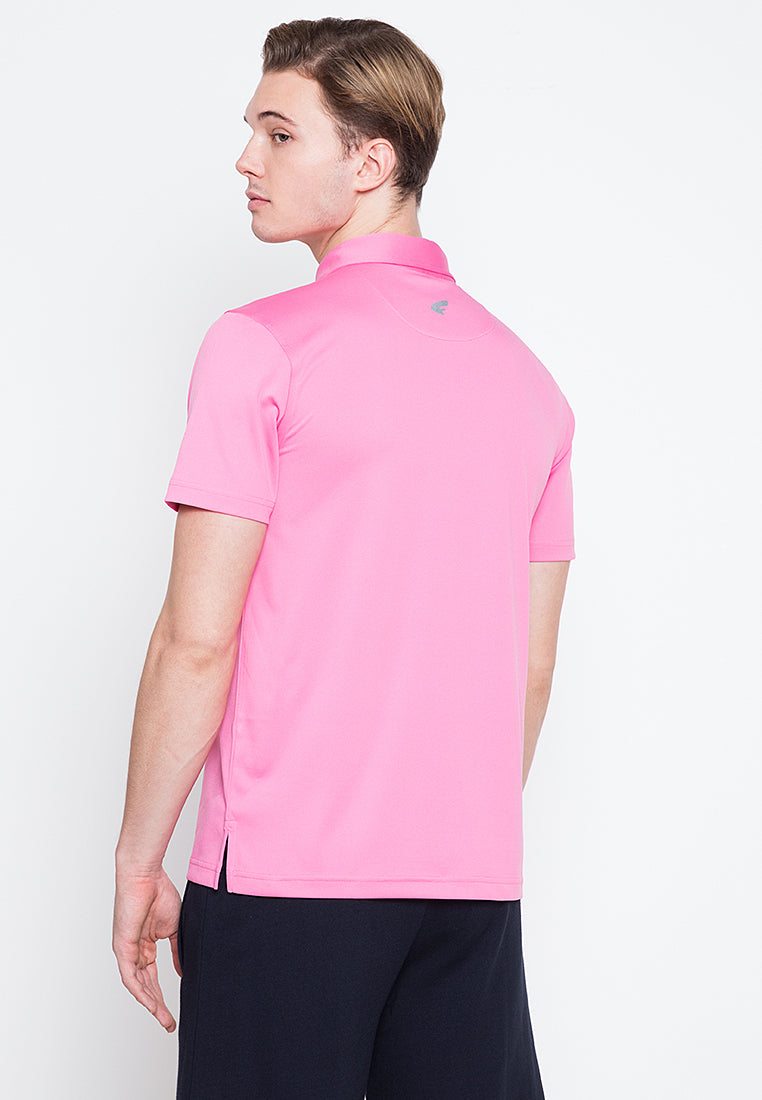 Ramé Dryfit Polo Shirt in Malibu Pink