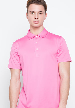 Ramé Dryfit Polo Shirt in Malibu Pink